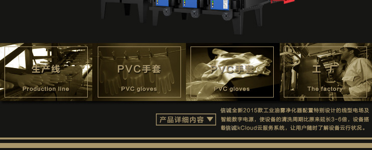 信诚环保工业静电式烟雾净化设备(处理PVC手套废气系列）,ESP,油烟净化器,油雾净化设备